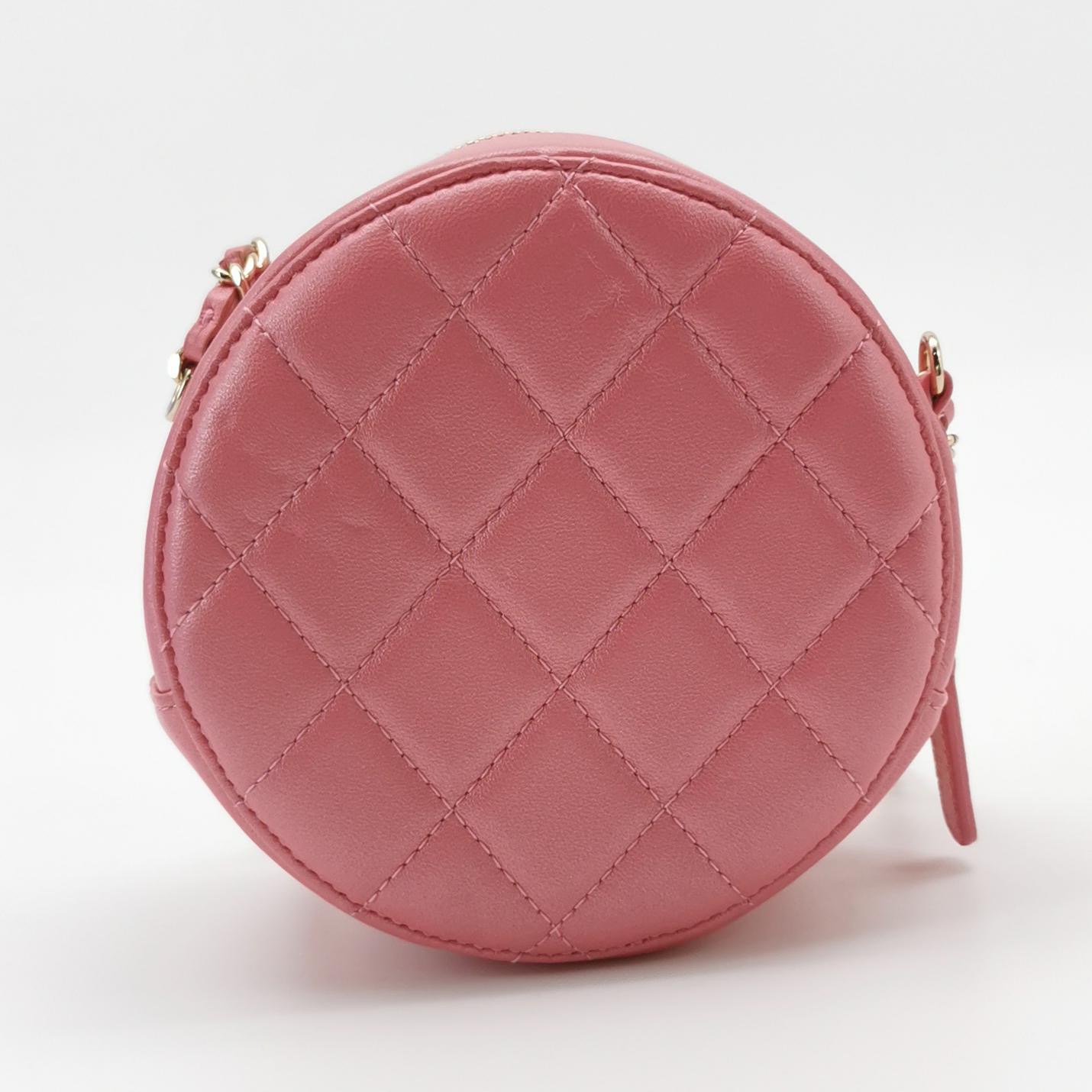 Chanel Round Clutch with Chain Quilted Caviar — photo 5 of 14