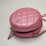 Chanel Round Clutch with Chain Quilted Caviar — thumbnail 9