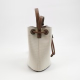 Burberry TB Drawstring Bucket Bag Canvas Mini — thumbnail 4