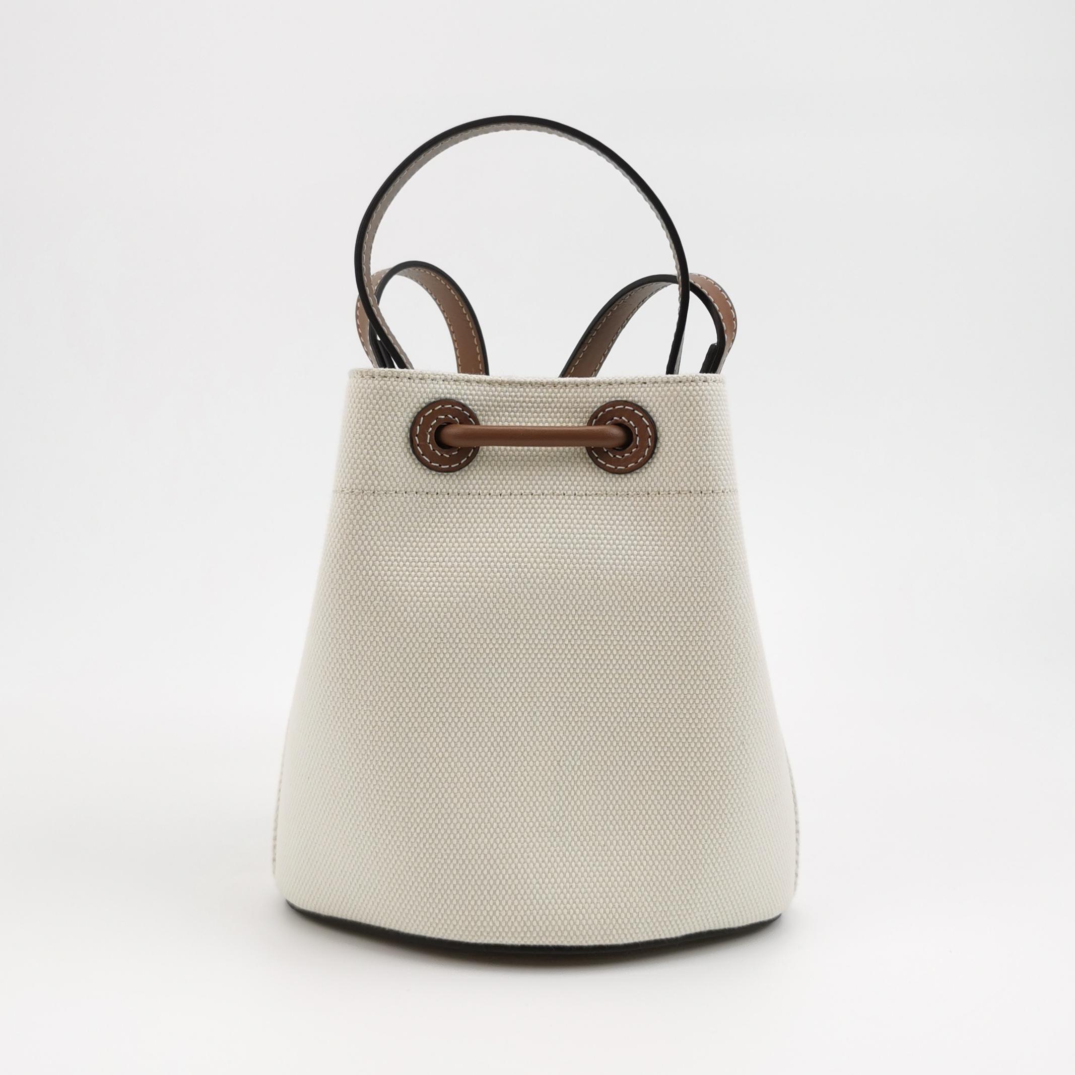 Burberry TB Drawstring Bucket Bag Canvas Mini — photo 5 of 15