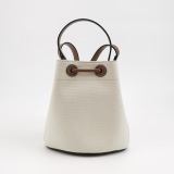 Burberry TB Drawstring Bucket Bag Canvas Mini — thumbnail 5