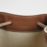Burberry TB Drawstring Bucket Bag Canvas Mini — thumbnail 8