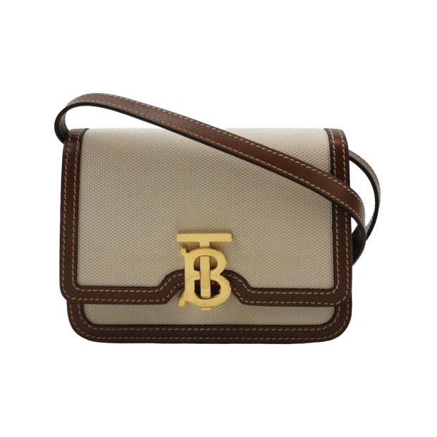 Burberry TB Flap Bag Canvas Mini — pre-owned, Vierlot
