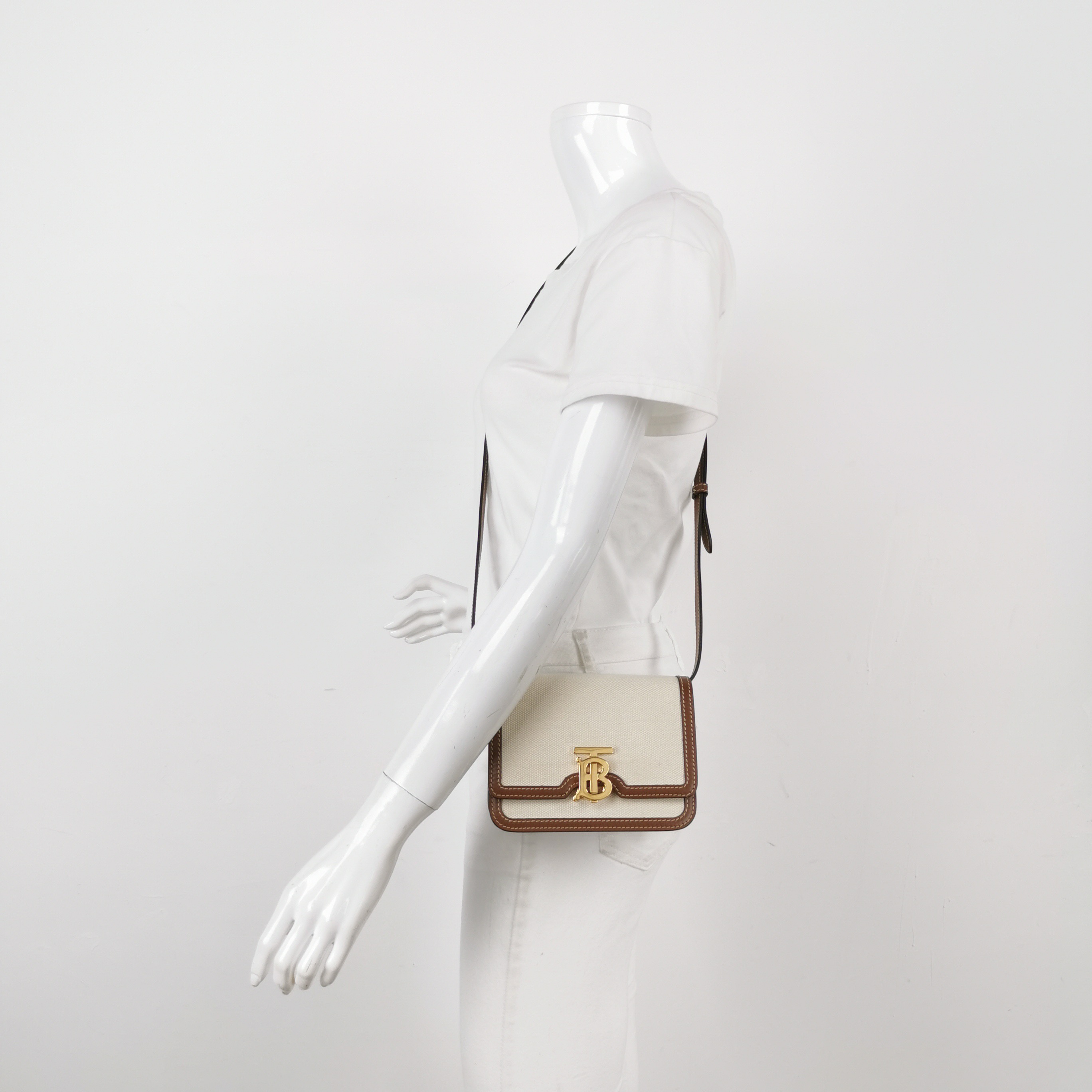 Burberry TB Flap Bag Canvas Mini — alternate view