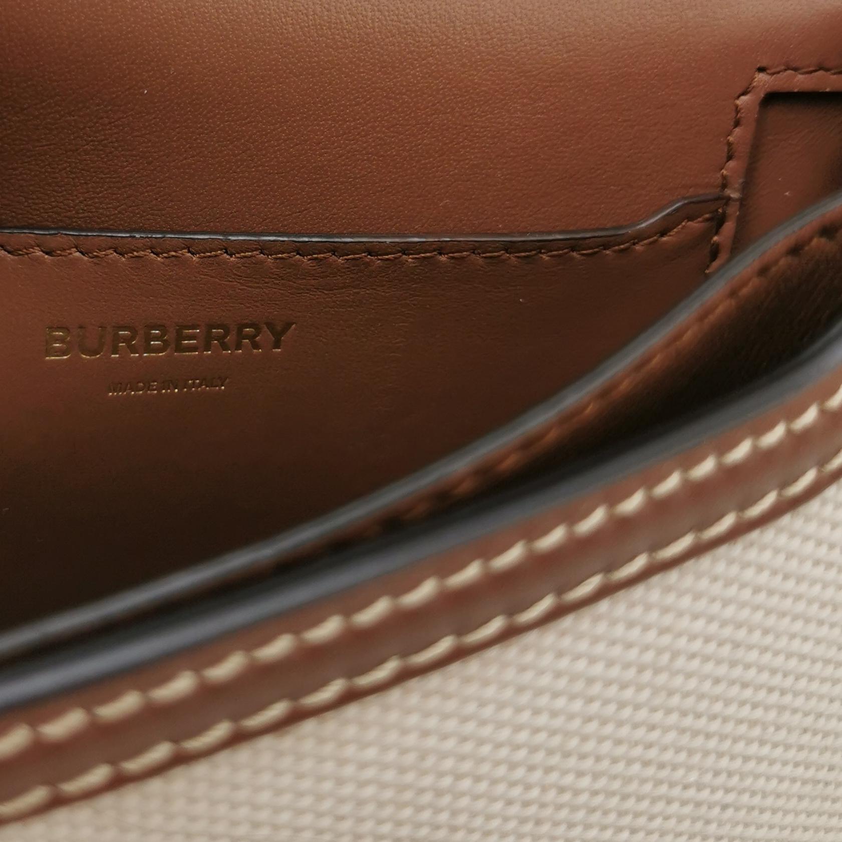 Burberry TB Flap Bag Canvas Mini — photo 8 of 18