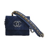 Chanel 19 Clutch With Chain Quilted Cowhide leather And Denim — thumbnail 1