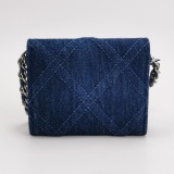 Chanel 19 Clutch With Chain Quilted Cowhide leather And Denim — thumbnail 5