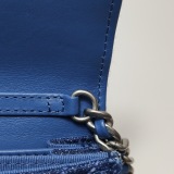 Chanel 19 Clutch With Chain Quilted Cowhide leather And Denim — thumbnail 10