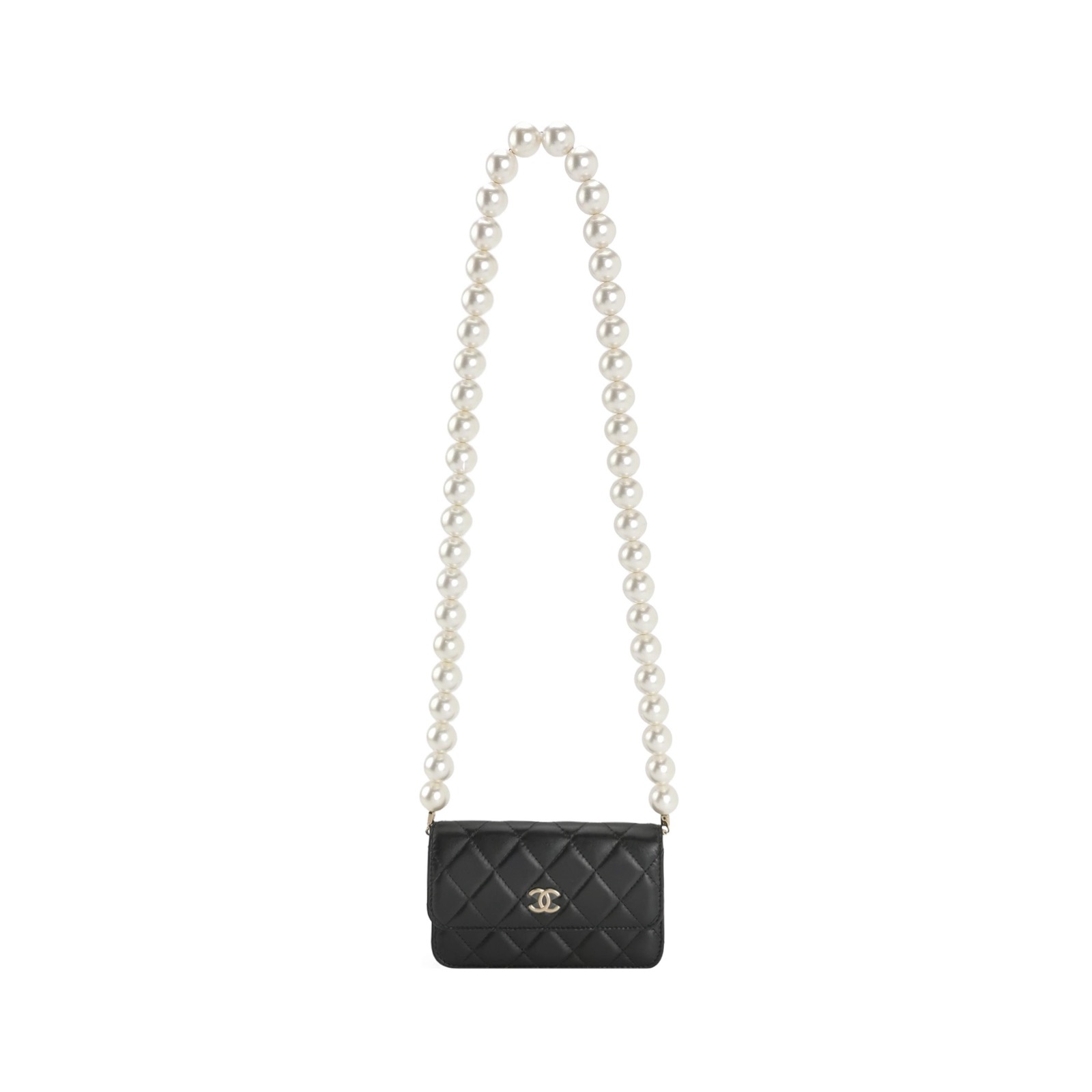 Chanel Pearl Strap CC Wallet on Chain Quilted Calfskin — photo 1 of 15
