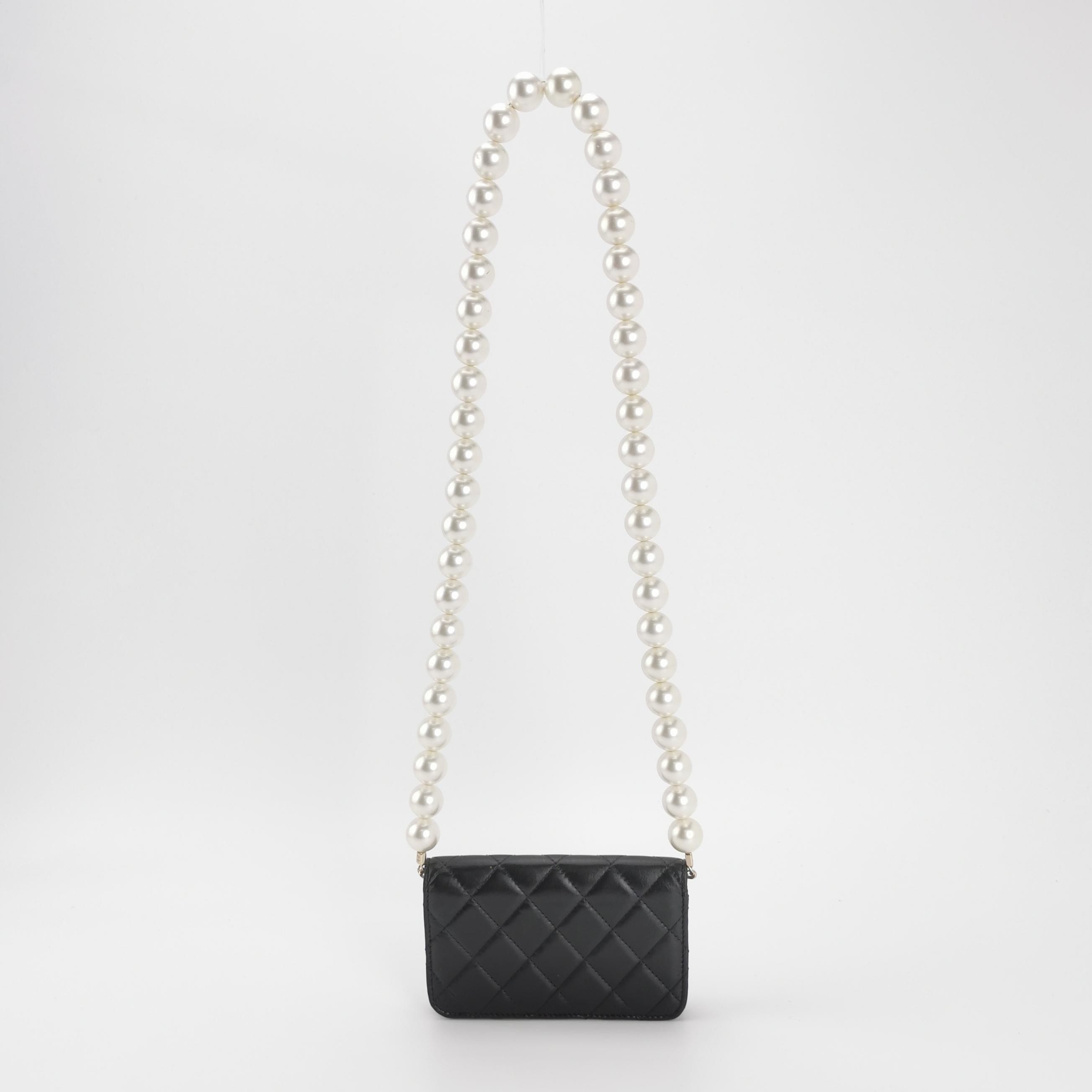 Chanel Pearl Strap CC Wallet on Chain Quilted Calfskin — photo 5 of 15