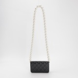 Chanel Pearl Strap CC Wallet on Chain Quilted Calfskin — thumbnail 5