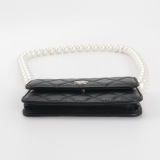Chanel Pearl Strap CC Wallet on Chain Quilted Calfskin — thumbnail 6