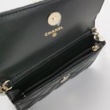 Chanel Pearl Strap CC Wallet on Chain Quilted Calfskin — thumbnail 7