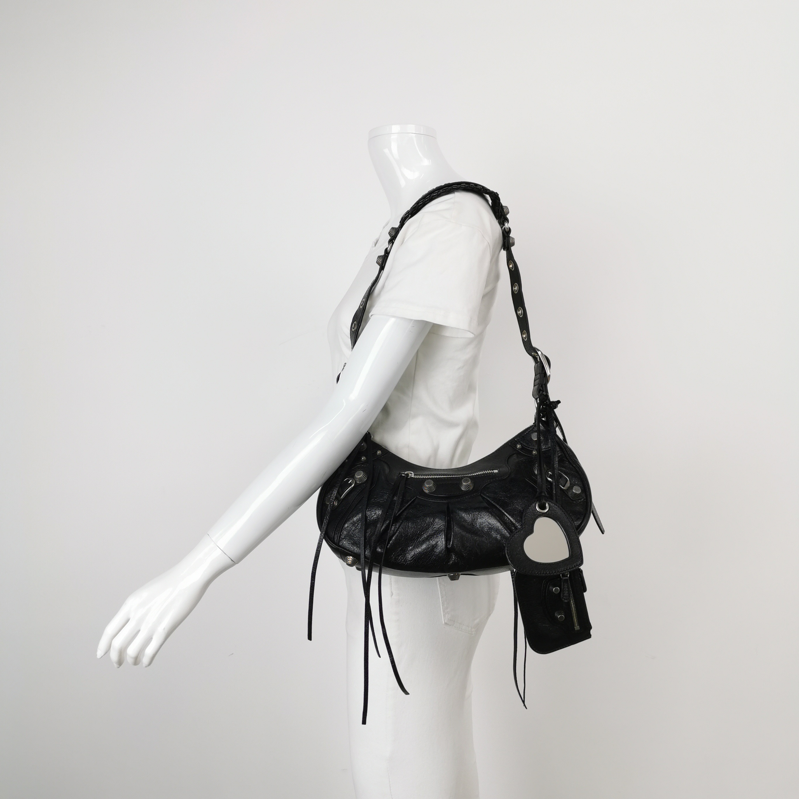 Balenciaga Le Cagole Giant Studs Shoulder Bag Leather Small — alternate view