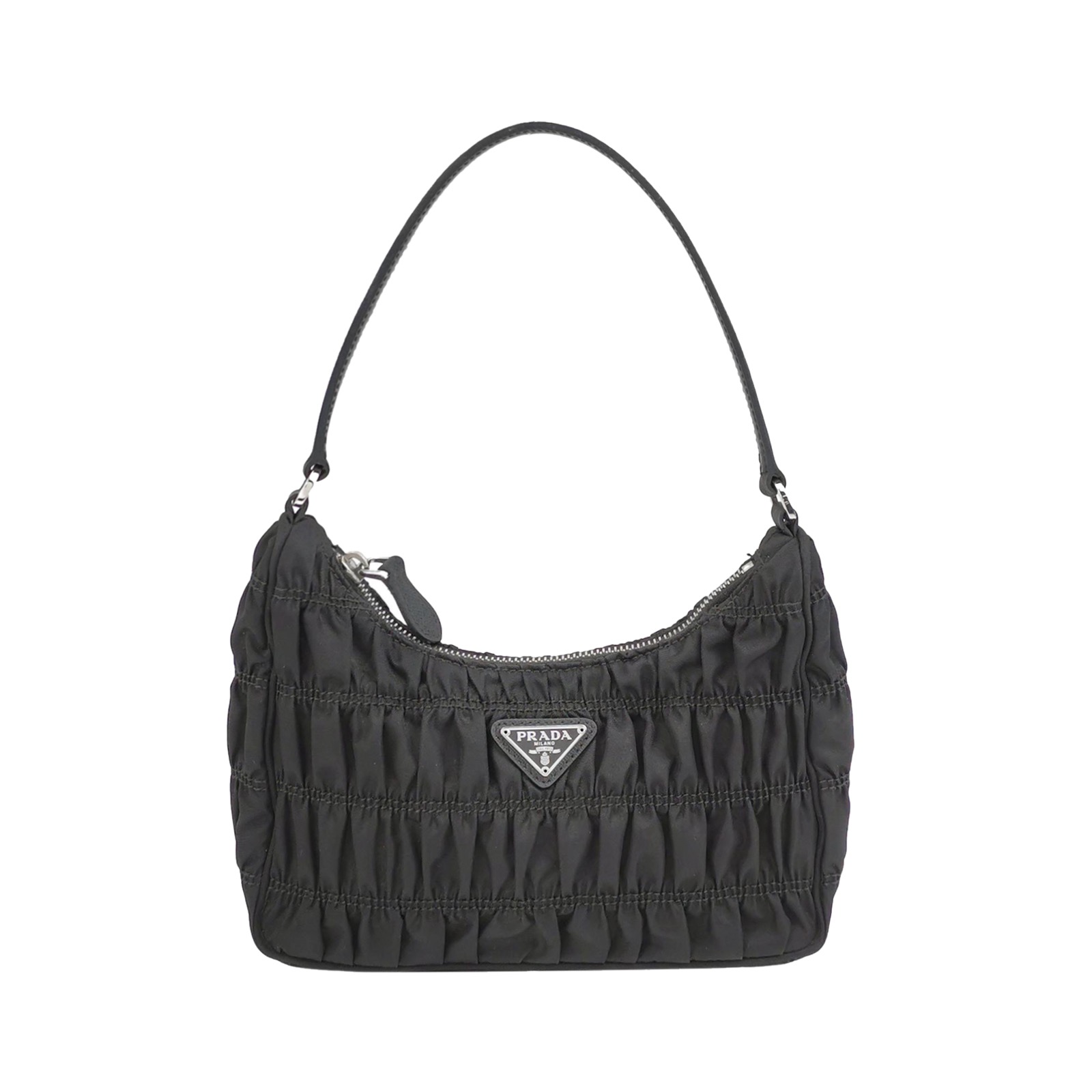 Prada Hobo Tessuto Gaufre with Saffiano Mini — photo 1 of 11