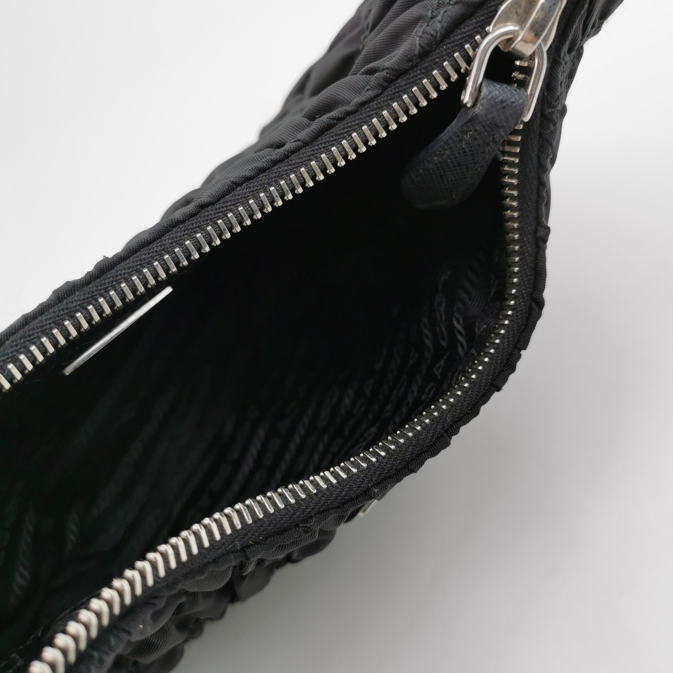Prada Hobo Tessuto Gaufre with Saffiano Mini — photo 7 of 11