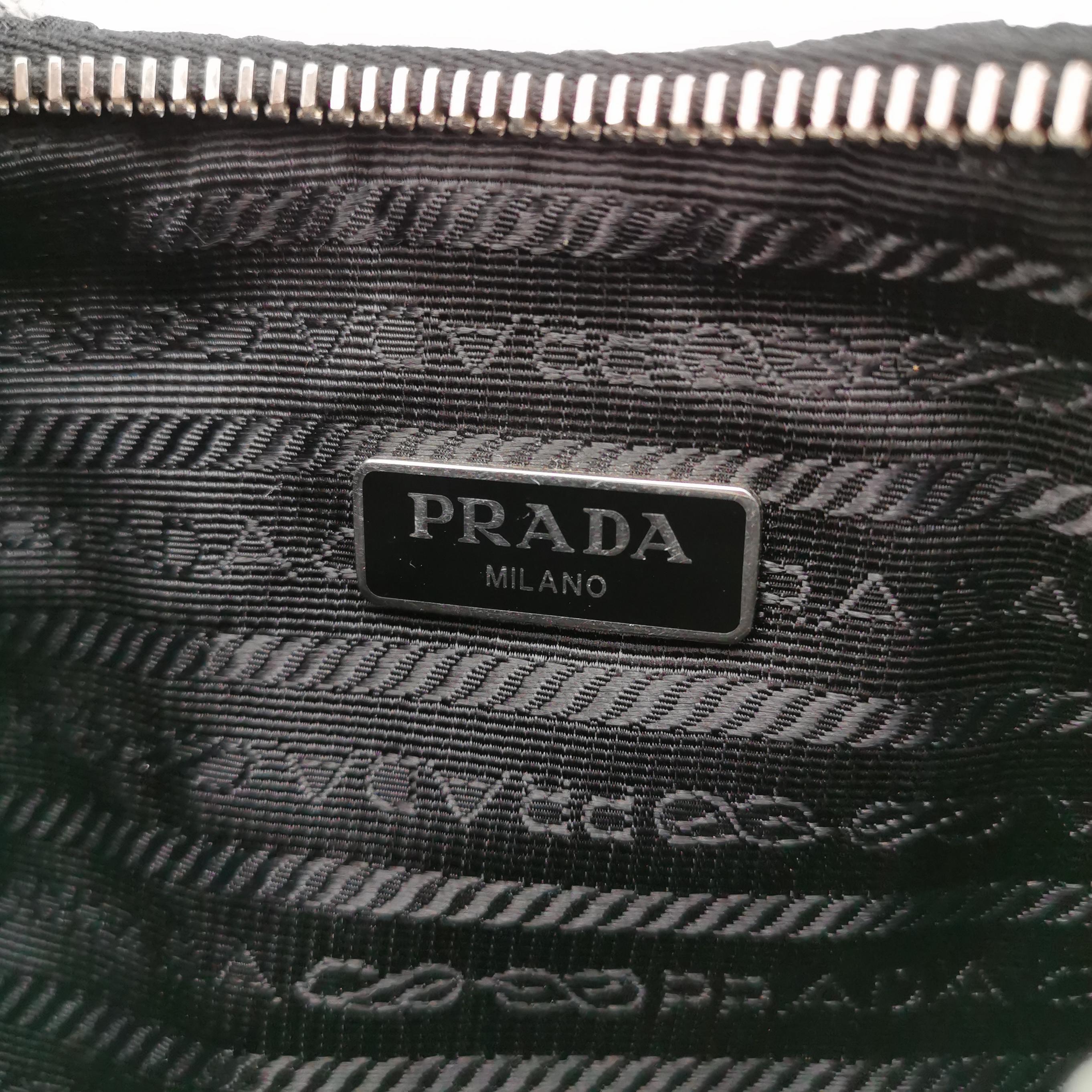 Prada Hobo Tessuto Gaufre with Saffiano Mini — photo 8 of 11