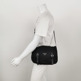 Prada Double Buckle Flap Messenger Bag Cowhide leather And Re-Nylon — thumbnail 2