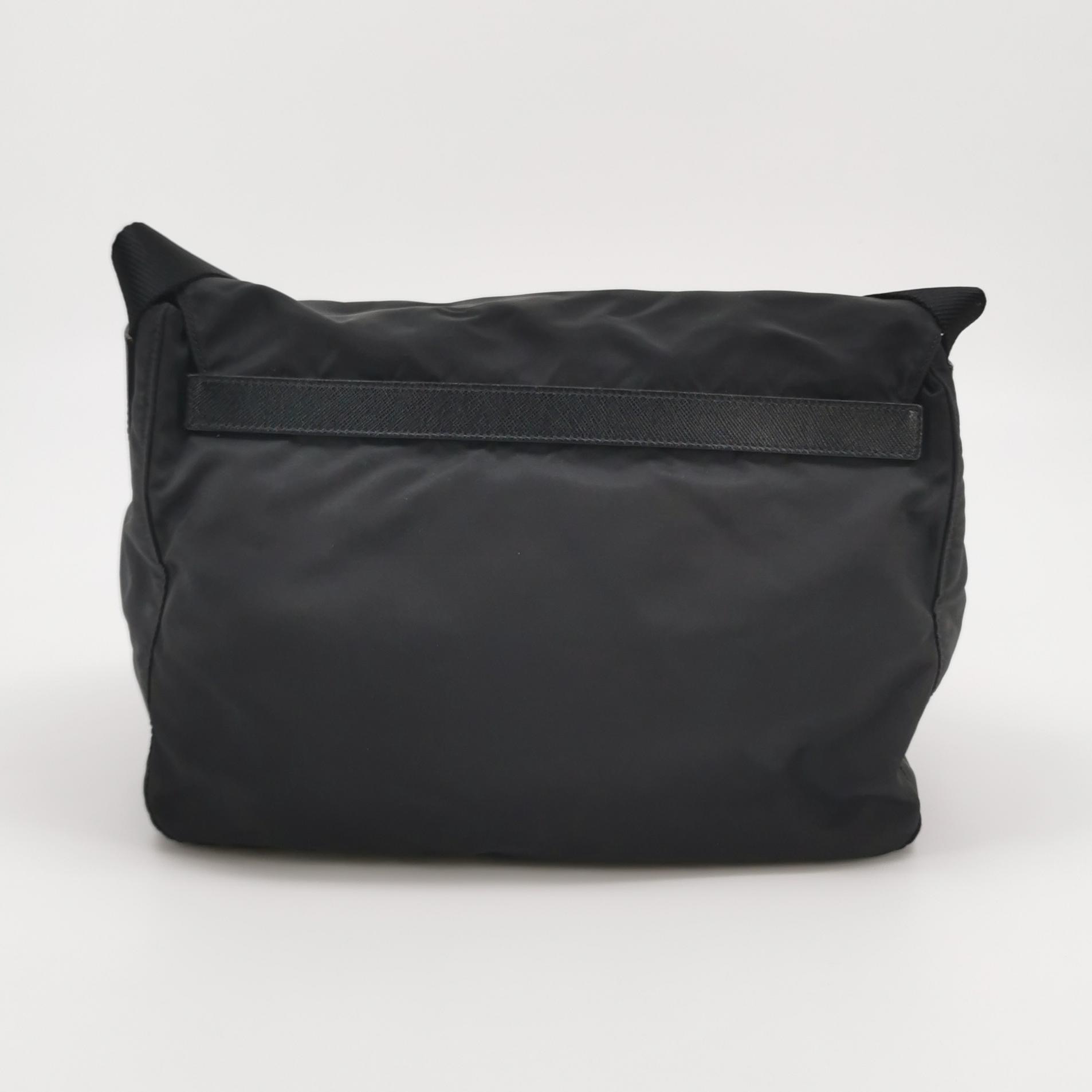 Prada Double Buckle Flap Messenger Bag Cowhide leather And Re-Nylon — photo 5 of 21