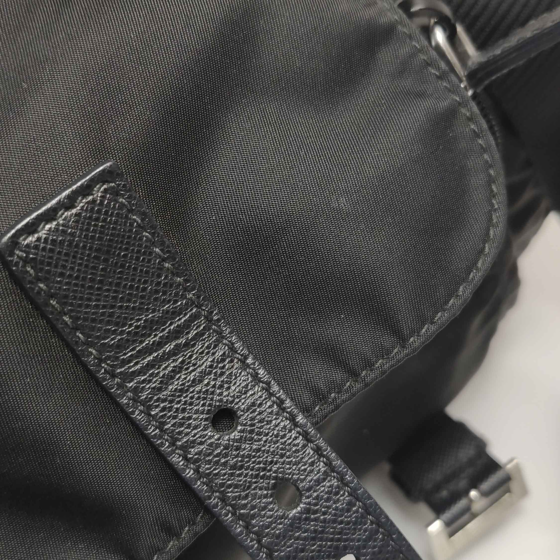 Prada Double Buckle Flap Messenger Bag Cowhide leather And Re-Nylon — photo 16 of 21