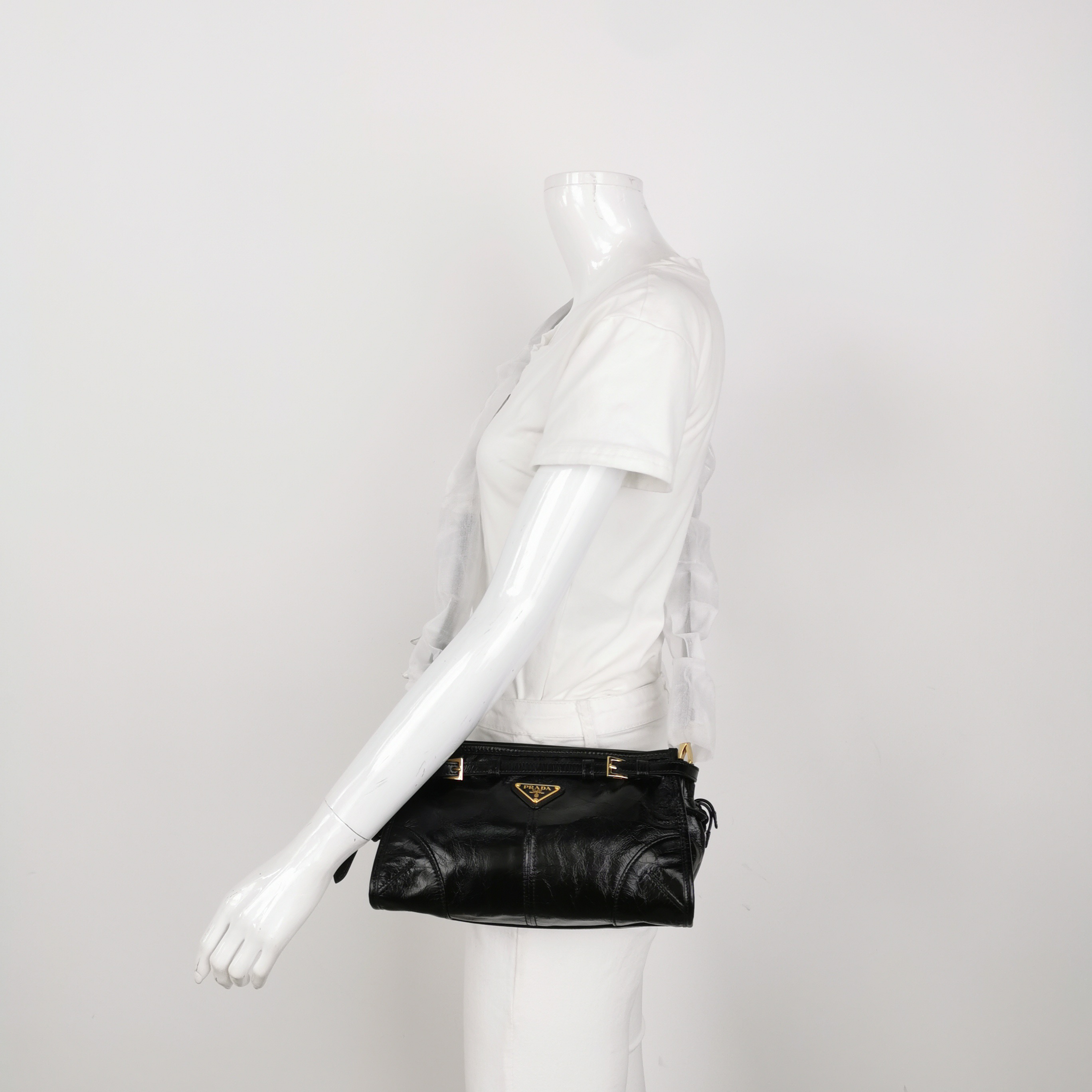 Prada Bonnie Handbag Cowhide leather Small — alternate view