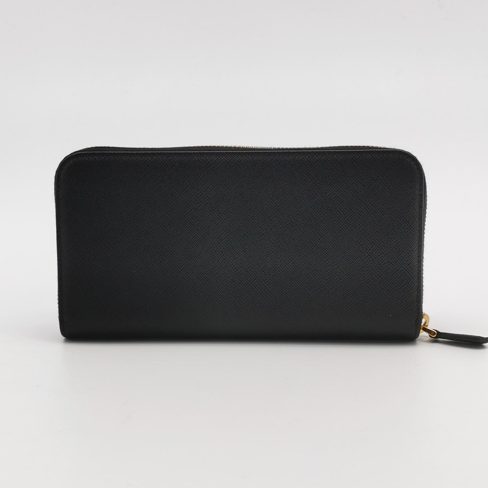 Prada Zip Around Wallet Saffiano Leather Long — photo 4 of 13