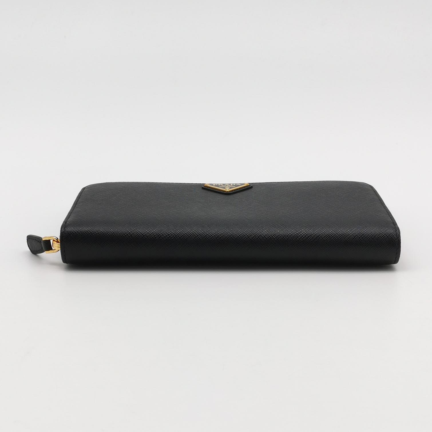 Prada Zip Around Wallet Saffiano Leather Long — photo 5 of 13