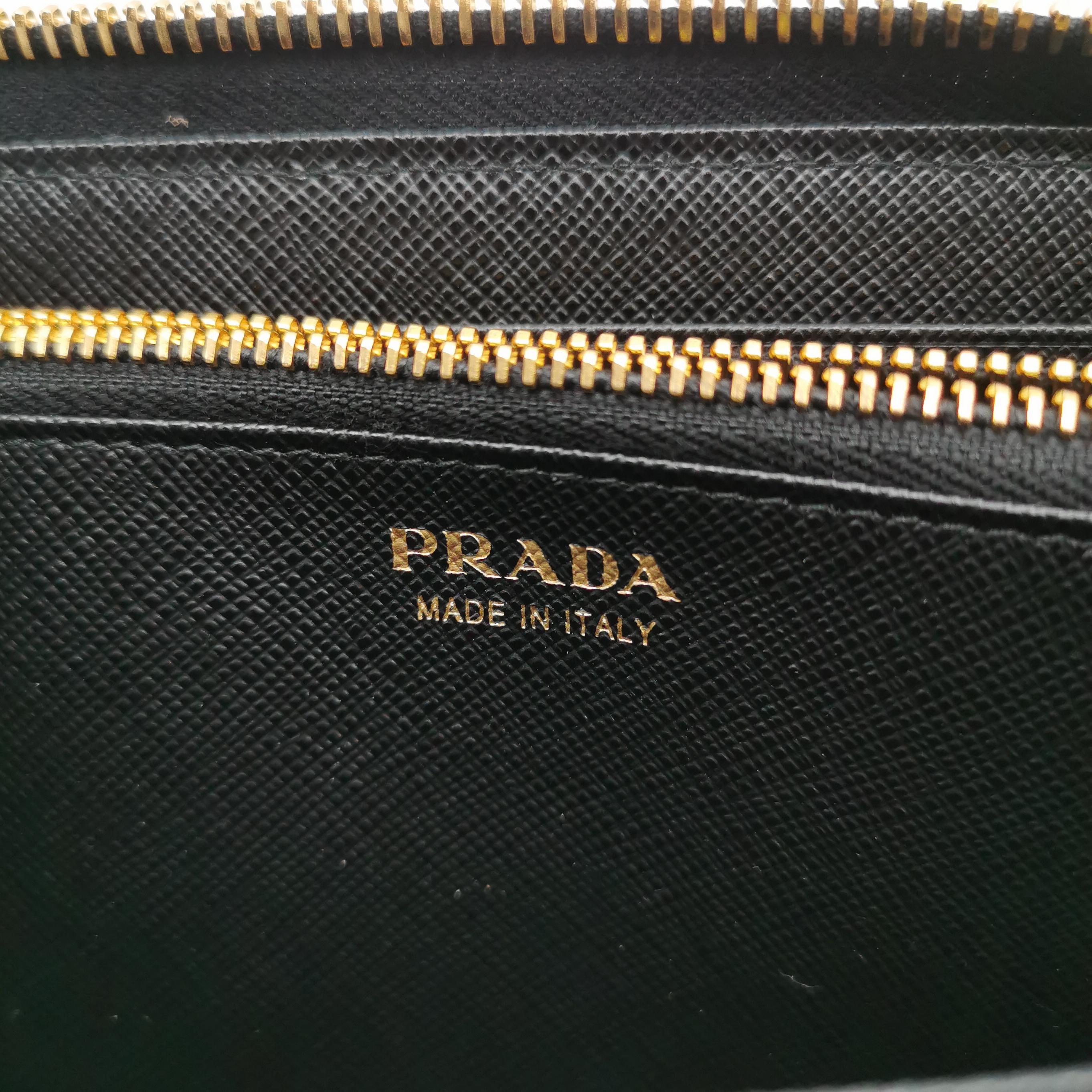 Prada Zip Around Wallet Saffiano Leather Long — photo 7 of 13