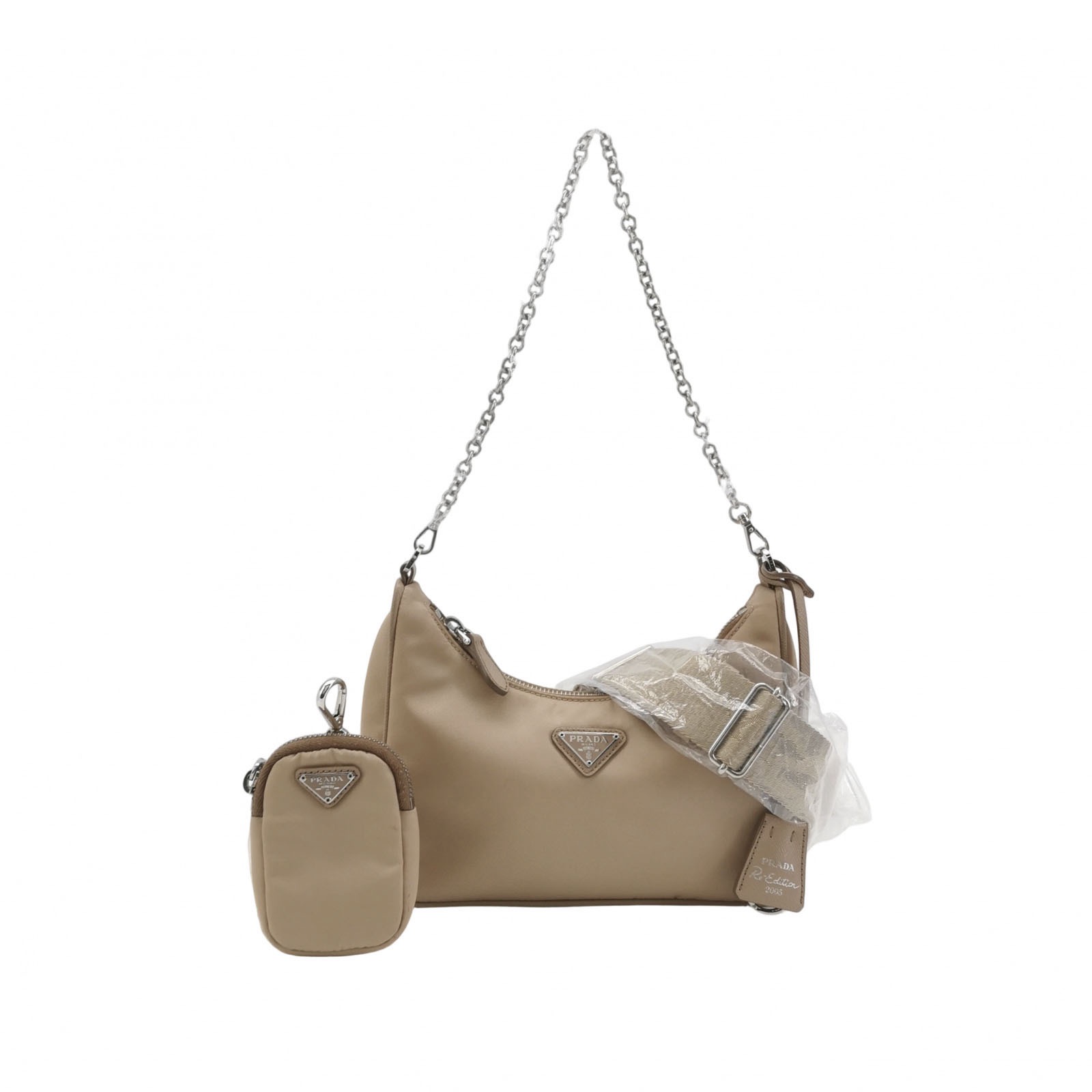 PRADA Re-Edition 2005 Hobo Tessuto with Saffiano Leather Mini — photo 1 of 22