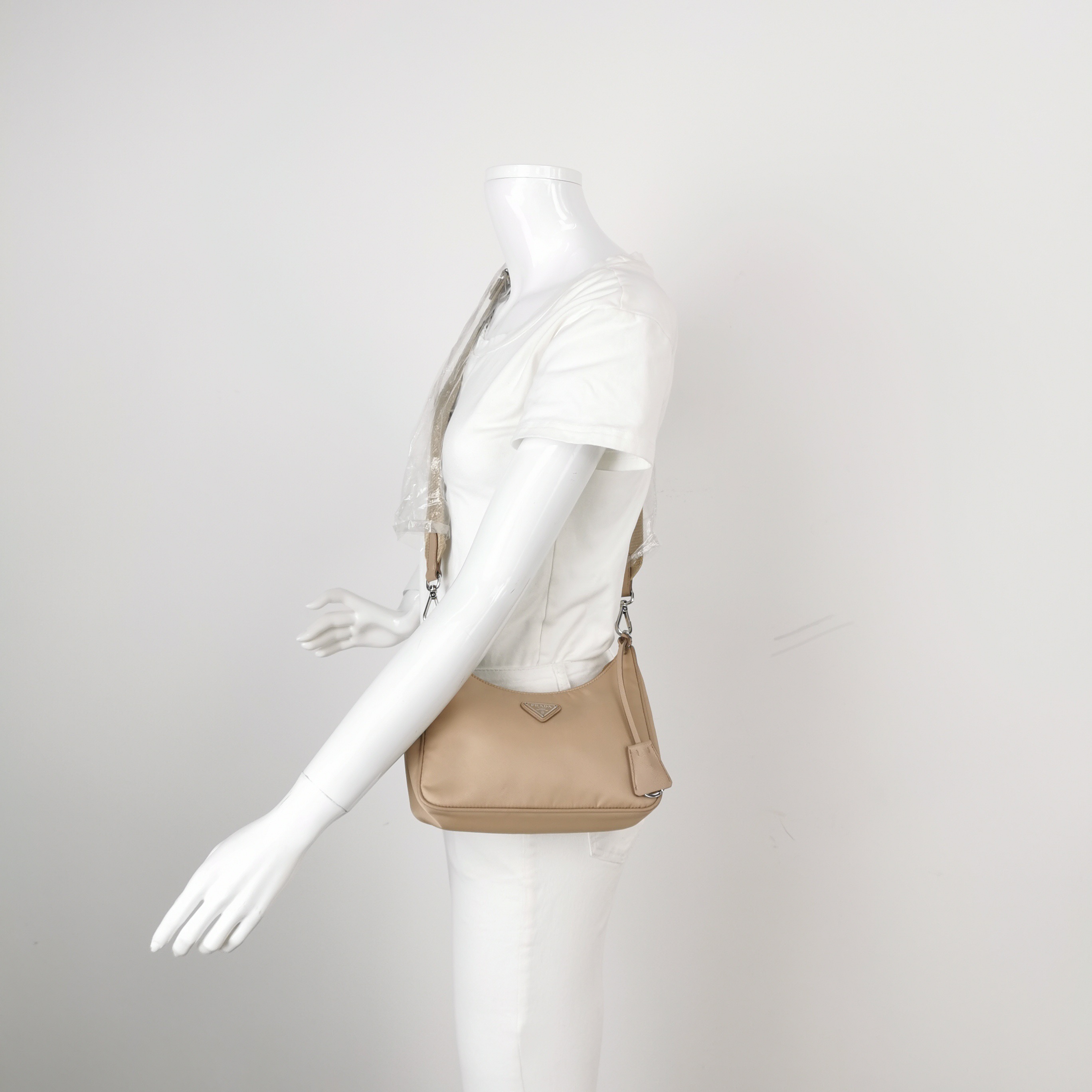 PRADA Re-Edition 2005 Hobo Tessuto with Saffiano Leather Mini — alternate view