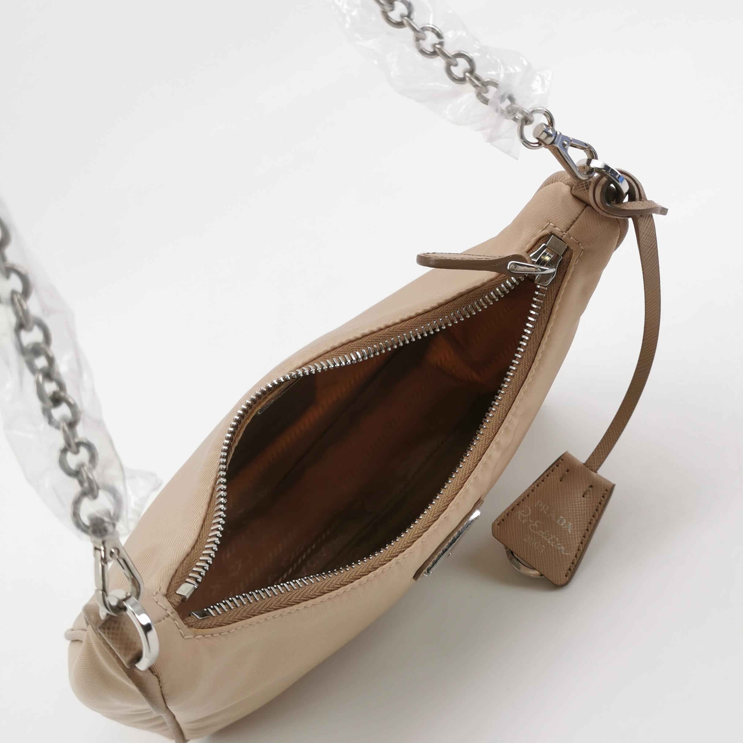 PRADA Re-Edition 2005 Hobo Tessuto with Saffiano Leather Mini — photo 9 of 22