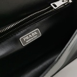 Prada Triangle Logo Chain Flap Bag Brushed Leather Small — thumbnail 9