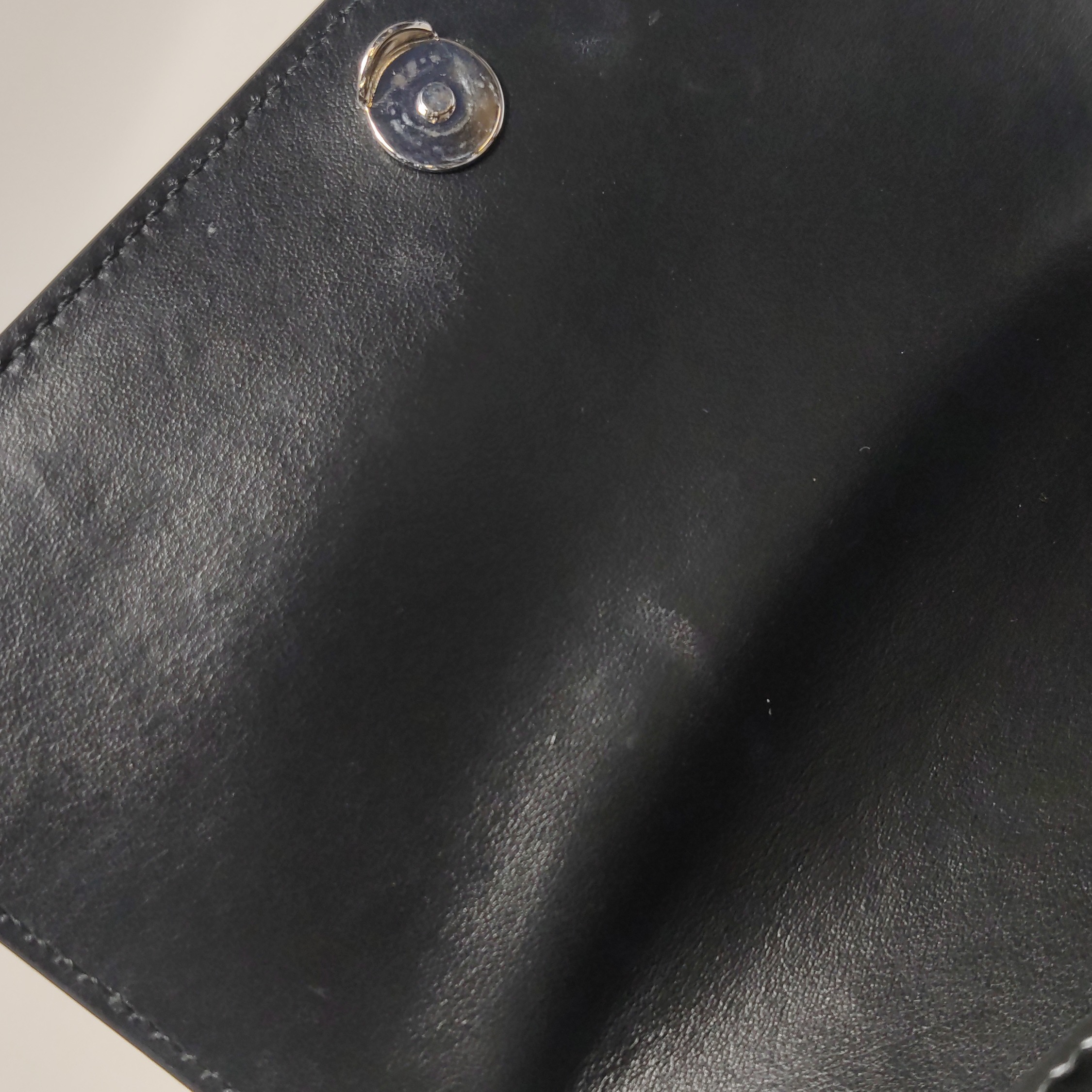 Prada Triangle Logo Chain Flap Bag Brushed Leather Small — photo 10 of 25