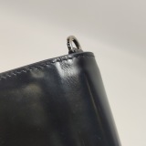 Prada Triangle Logo Chain Flap Bag Brushed Leather Small — thumbnail 22