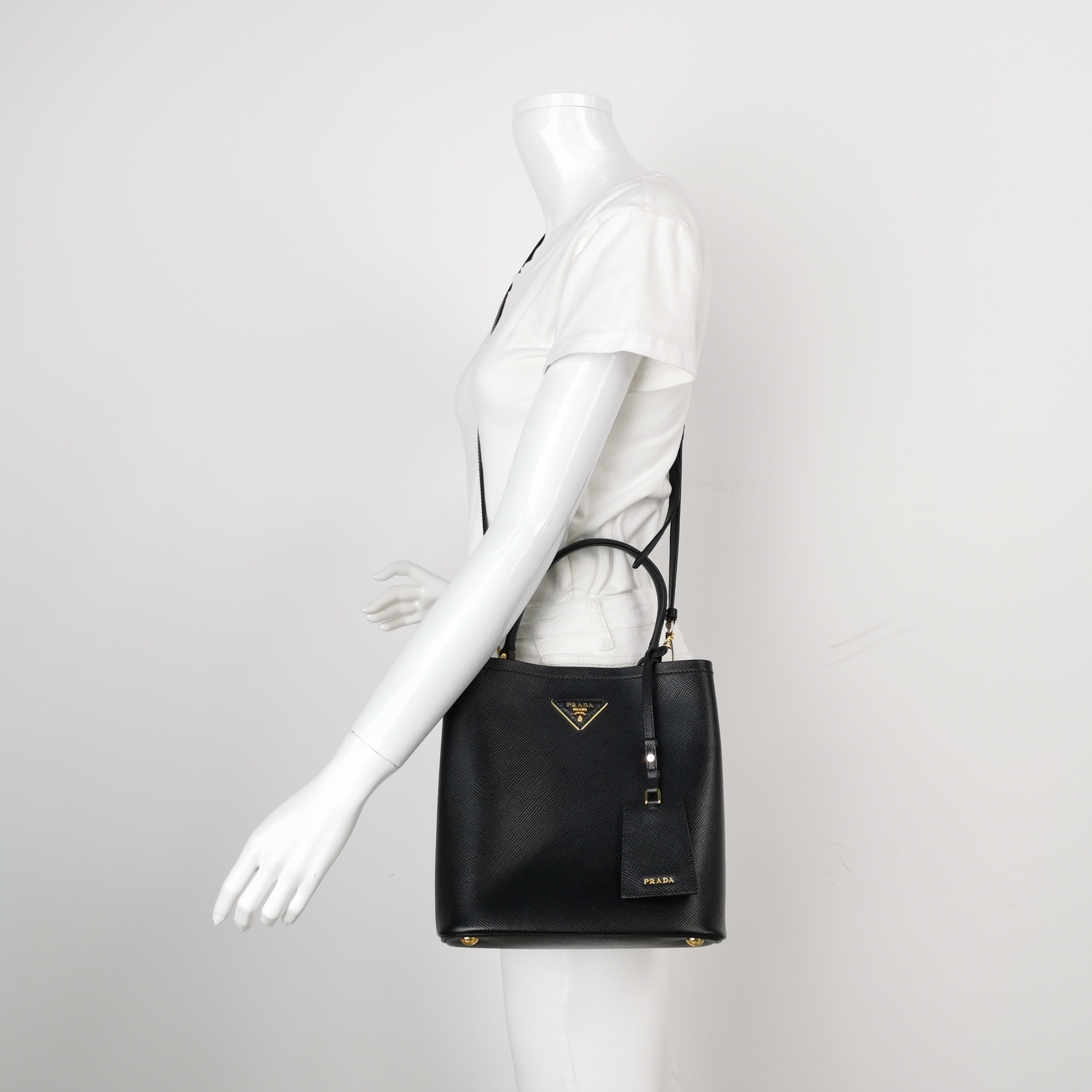 Prada Panier Bucket Bag Saffiano Leather Medium — photo 2 of 28