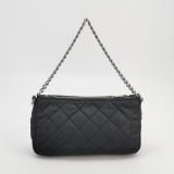 Prada Chain Zip Shoulder Bag Quilted Tessuto Small — thumbnail 3