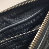 Prada Chain Zip Shoulder Bag Quilted Tessuto Small — thumbnail 9