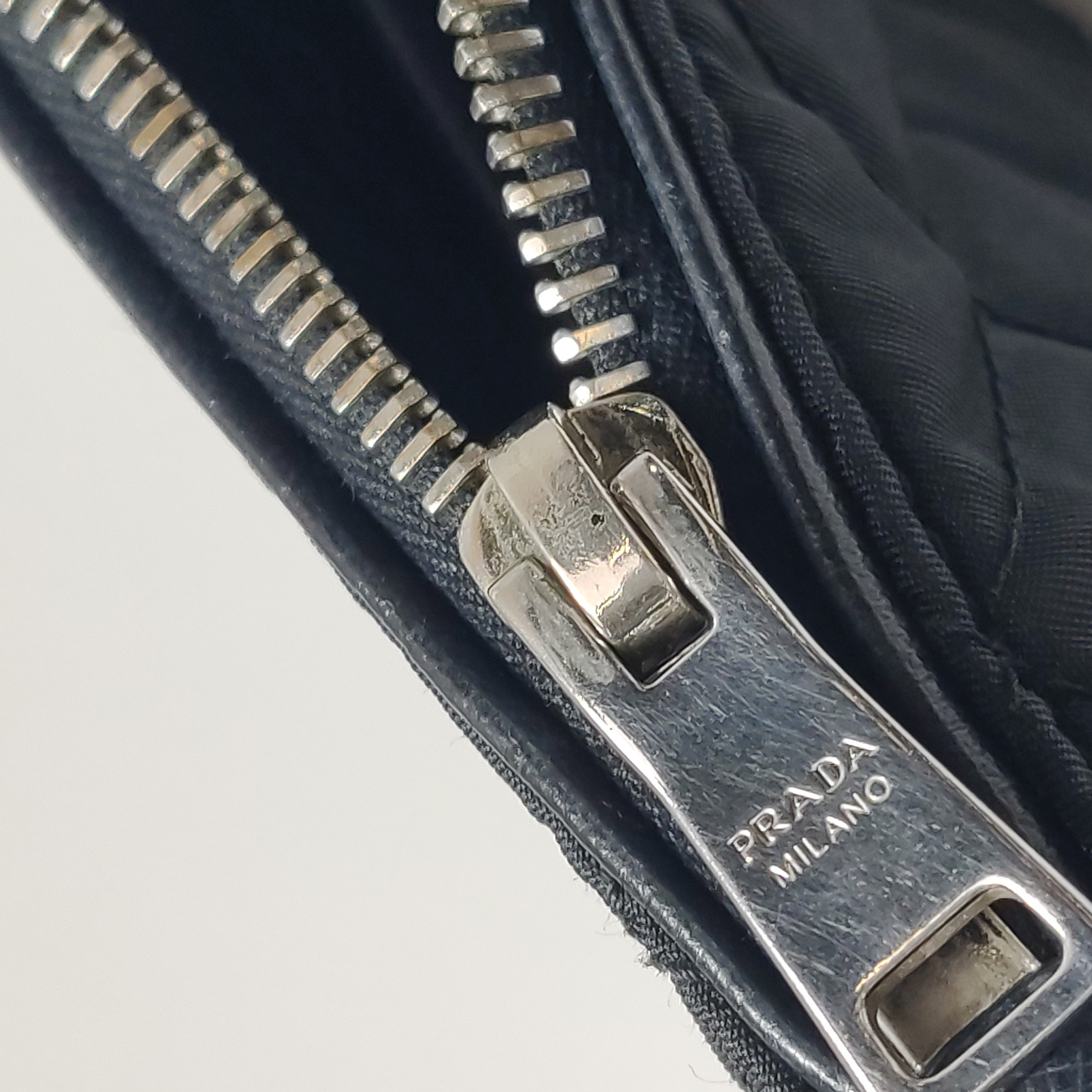 Prada Chain Zip Shoulder Bag Quilted Tessuto Small — photo 19 of 20