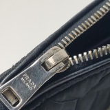 Prada Chain Zip Shoulder Bag Quilted Tessuto Small — thumbnail 19