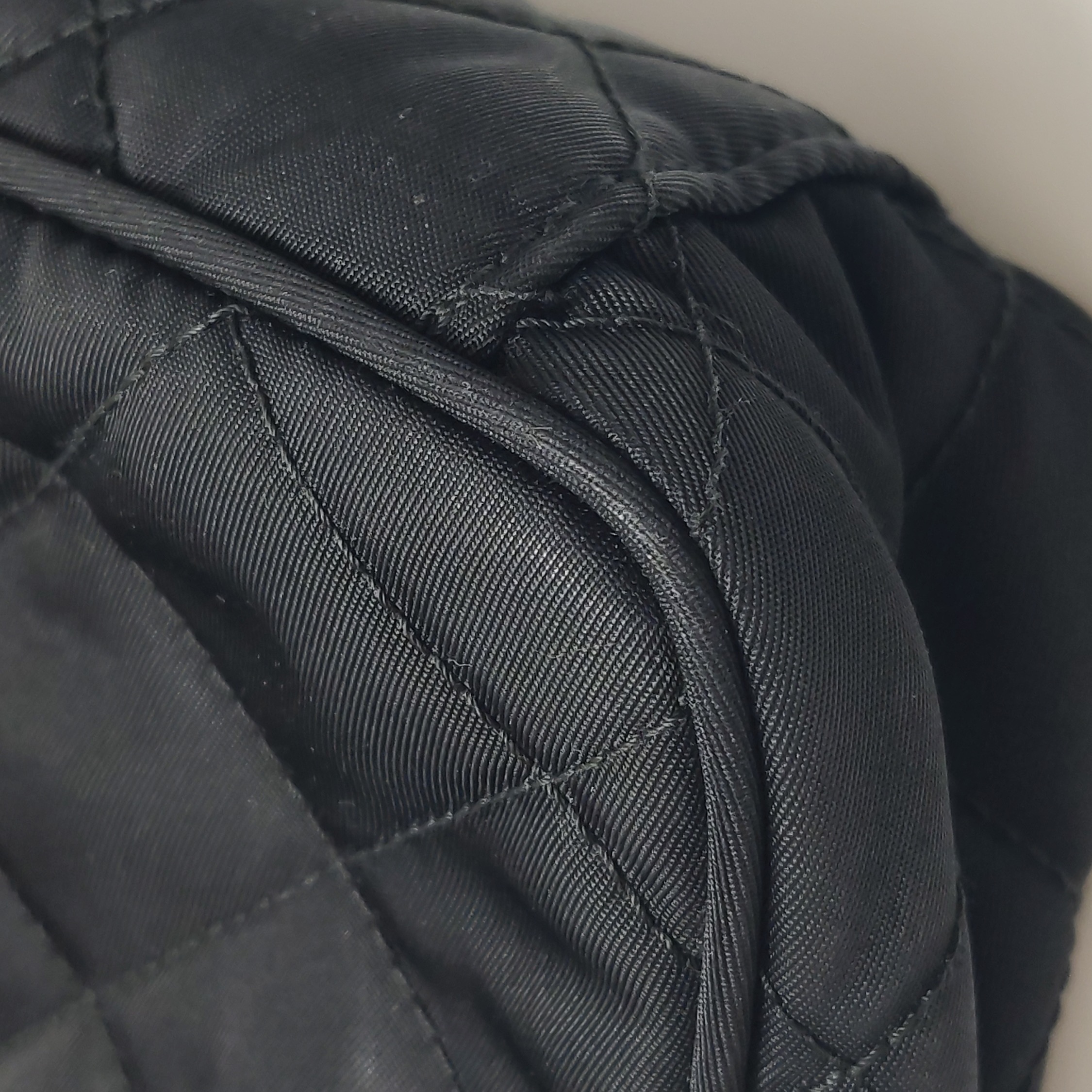 Prada Chain Zip Shoulder Bag Quilted Tessuto Small — photo 14 of 20