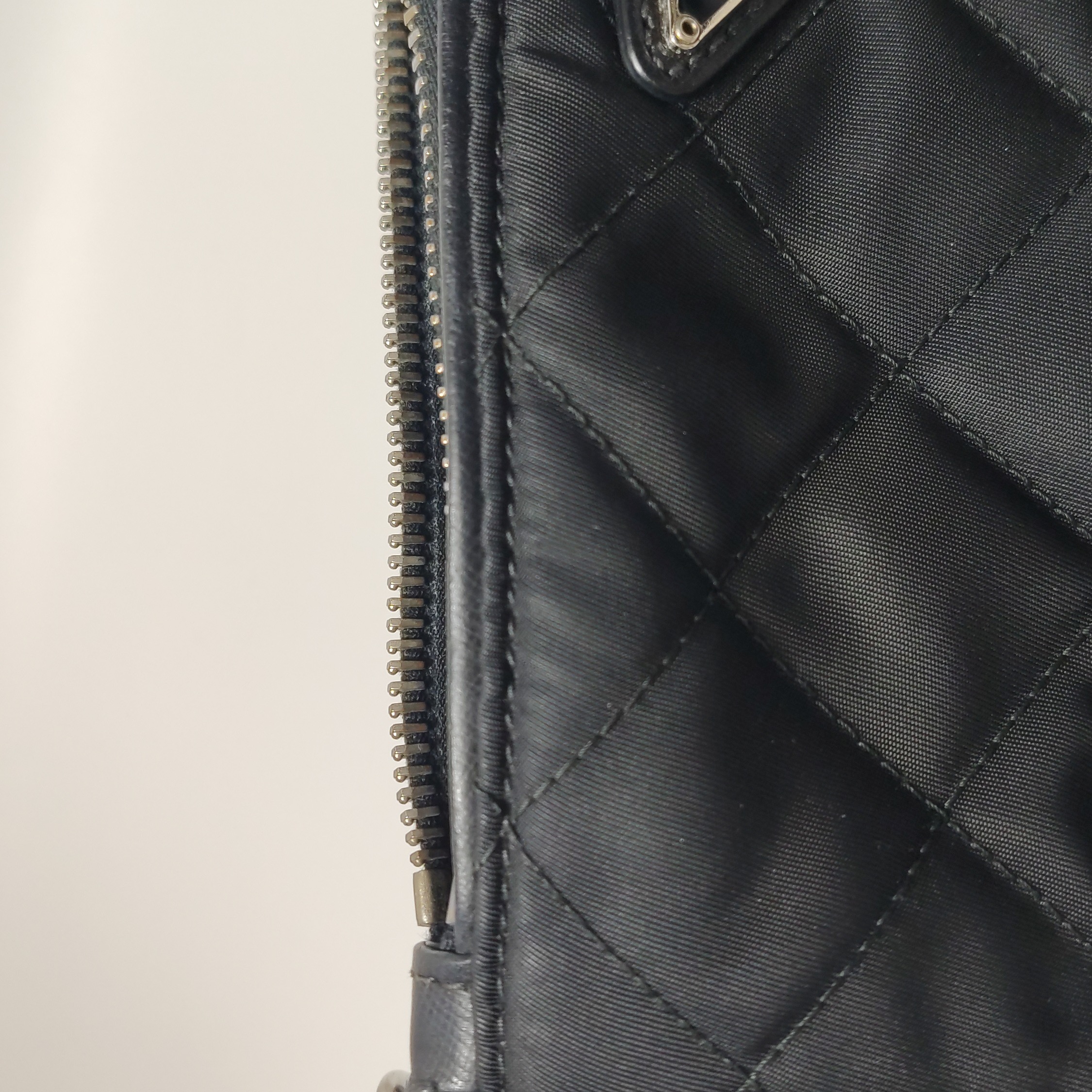 Prada Chain Zip Shoulder Bag Quilted Tessuto Small — photo 11 of 20