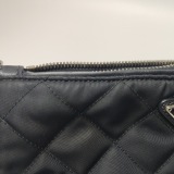 Prada Chain Zip Shoulder Bag Quilted Tessuto Small — thumbnail 11