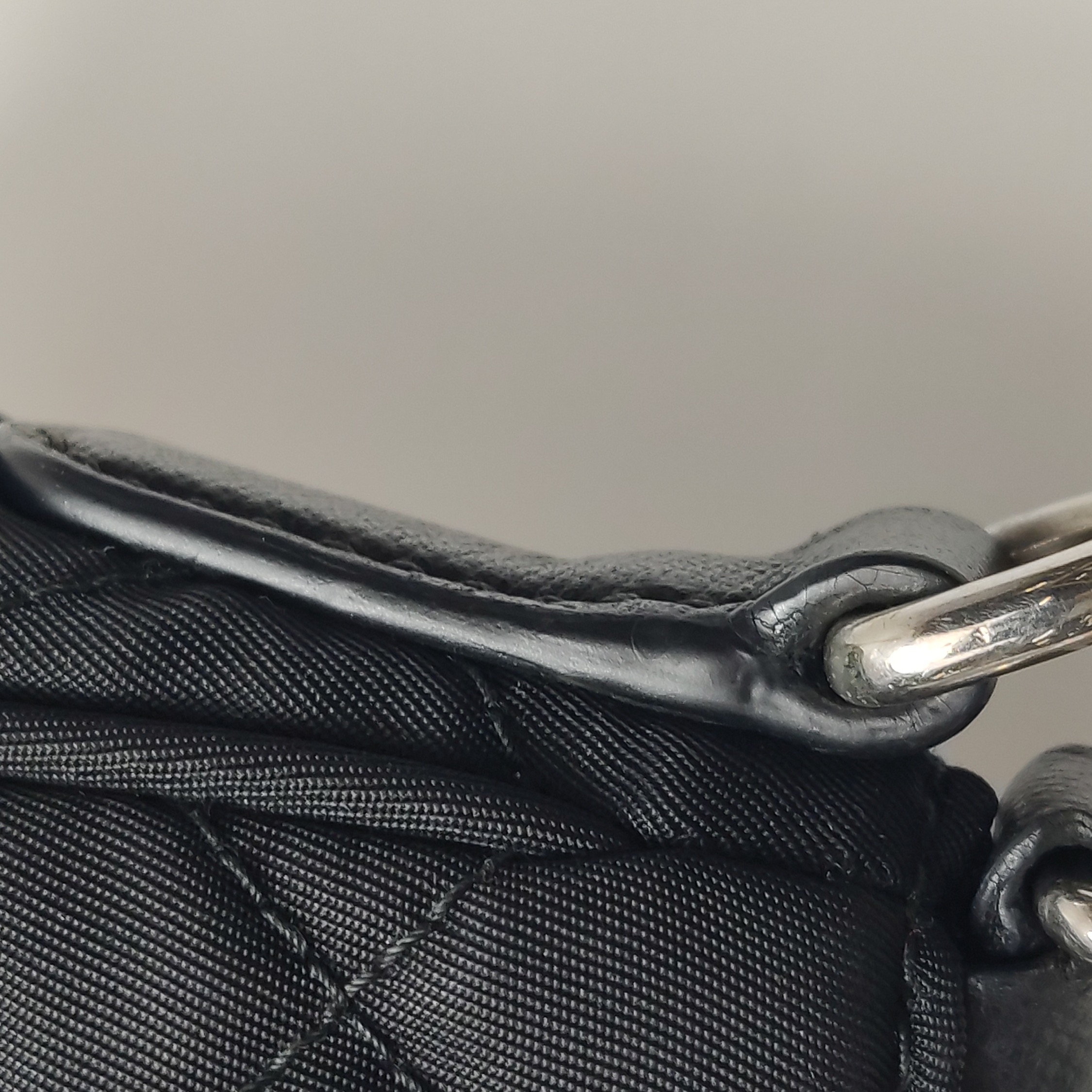 Prada Chain Zip Shoulder Bag Quilted Tessuto Small — photo 20 of 20