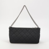 Prada Chain Zip Shoulder Bag Quilted Tessuto Small — thumbnail 3