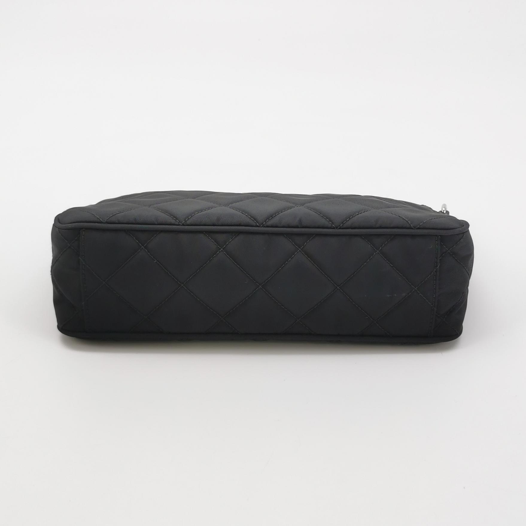 Prada Chain Zip Shoulder Bag Quilted Tessuto Small — photo 6 of 15