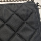 Prada Chain Zip Shoulder Bag Quilted Tessuto Small — thumbnail 13