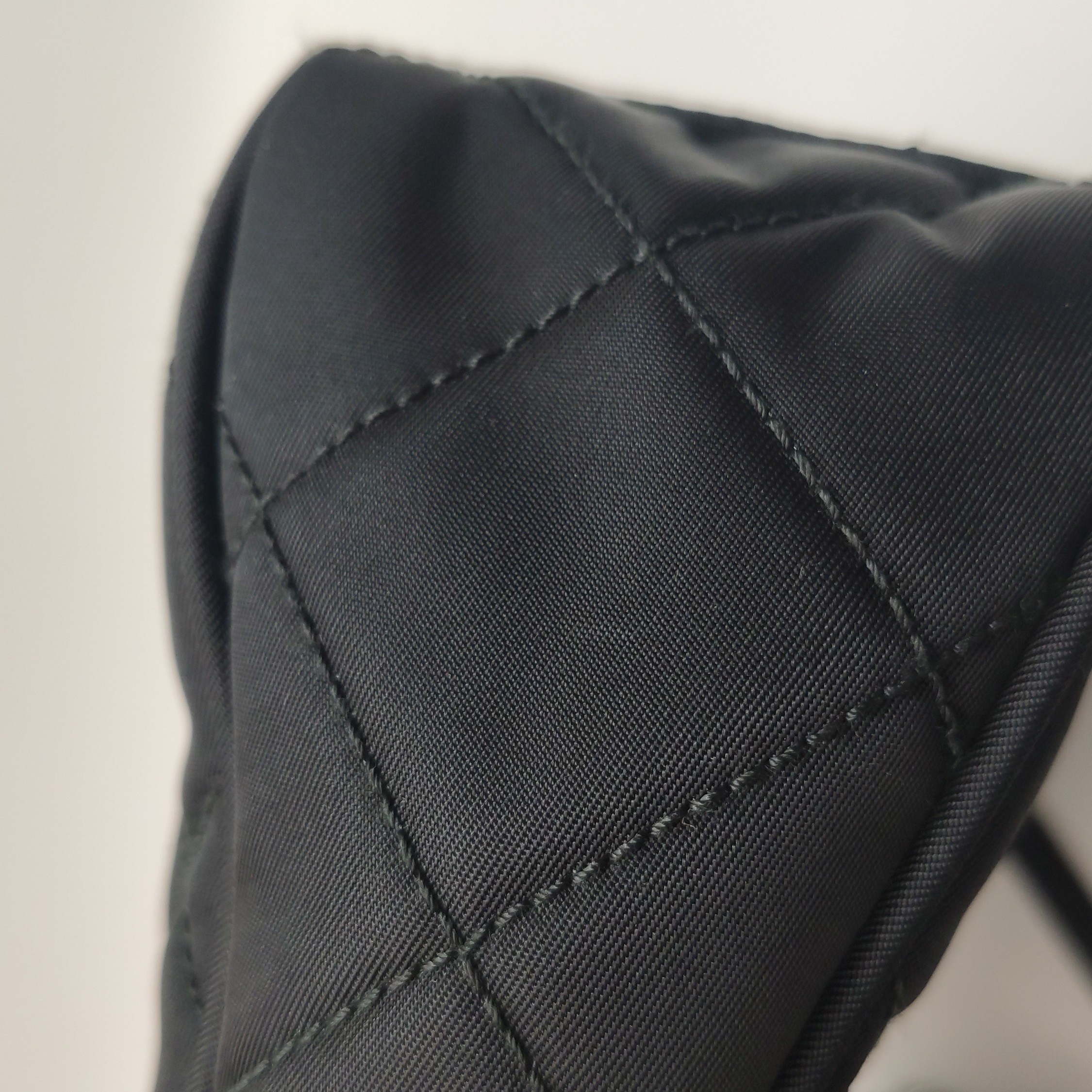 Prada Chain Zip Shoulder Bag Quilted Tessuto Small — photo 12 of 15
