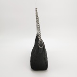 Prada Chain Zip Shoulder Bag Quilted Tessuto Small — thumbnail 5