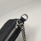 Prada Chain Zip Shoulder Bag Quilted Tessuto Small — thumbnail 10