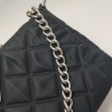 Prada Chain Zip Shoulder Bag Quilted Tessuto Small — thumbnail 12
